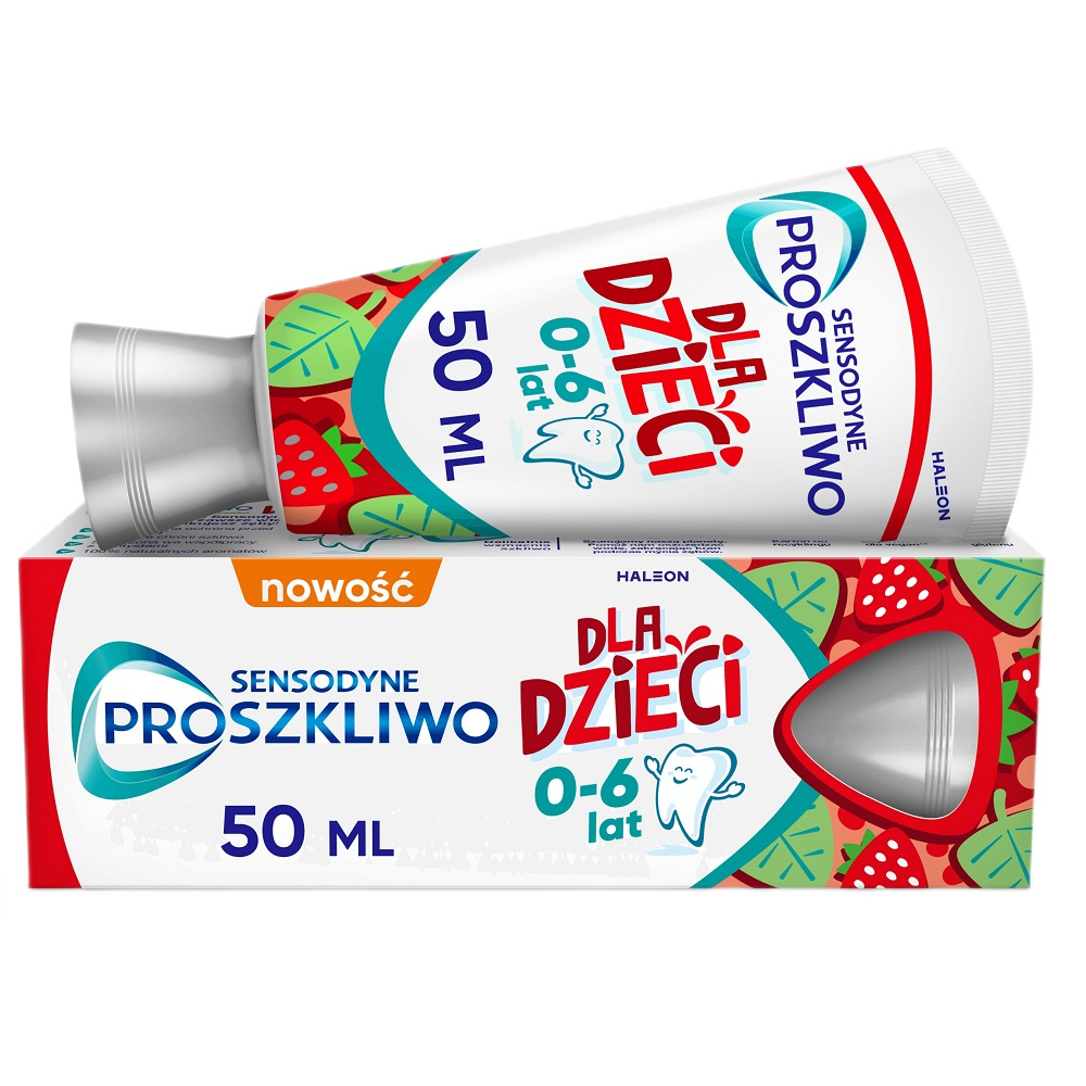 55761741724129631 Proszkliwo pasta do zębów dla dzieci 0-6 lat 50ml - obrazek 1