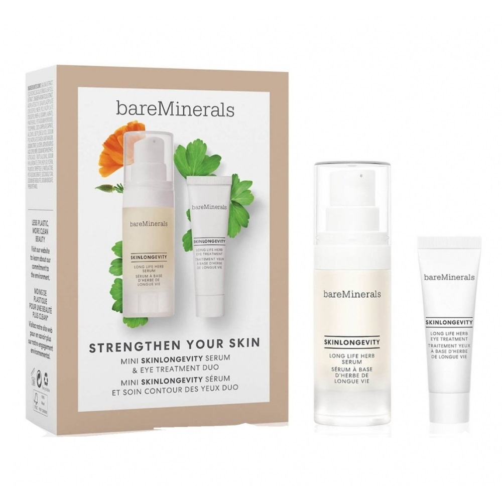 55806531662959675 Strengthen Your Skin Mini Skinlongevity Serum & Eye Treatment Duo zestaw ziołowy krem pod oczy 5g + ziołowe serum do twarzy 15ml - obrazek 1