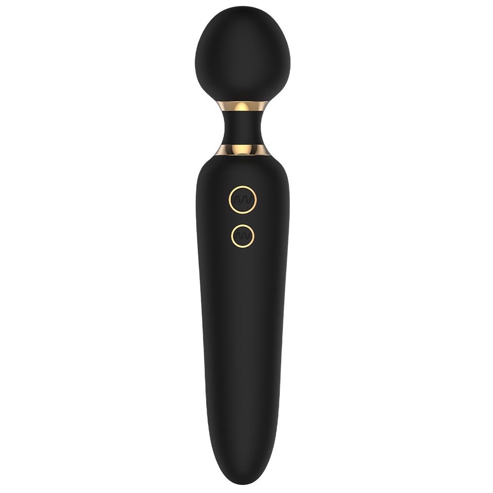5583181730983866 Elite Noah podwójny wibrator typu różdżka Black - obrazek 1
