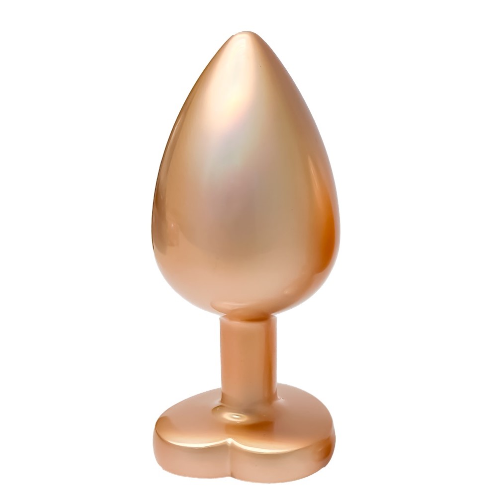 55881971725451624 Gleaming Love Pearl Gold Plug korek analny L - obrazek 1
