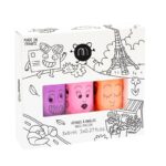 Kids Paris Neon zestaw lakierów do paznokci 3x8ml