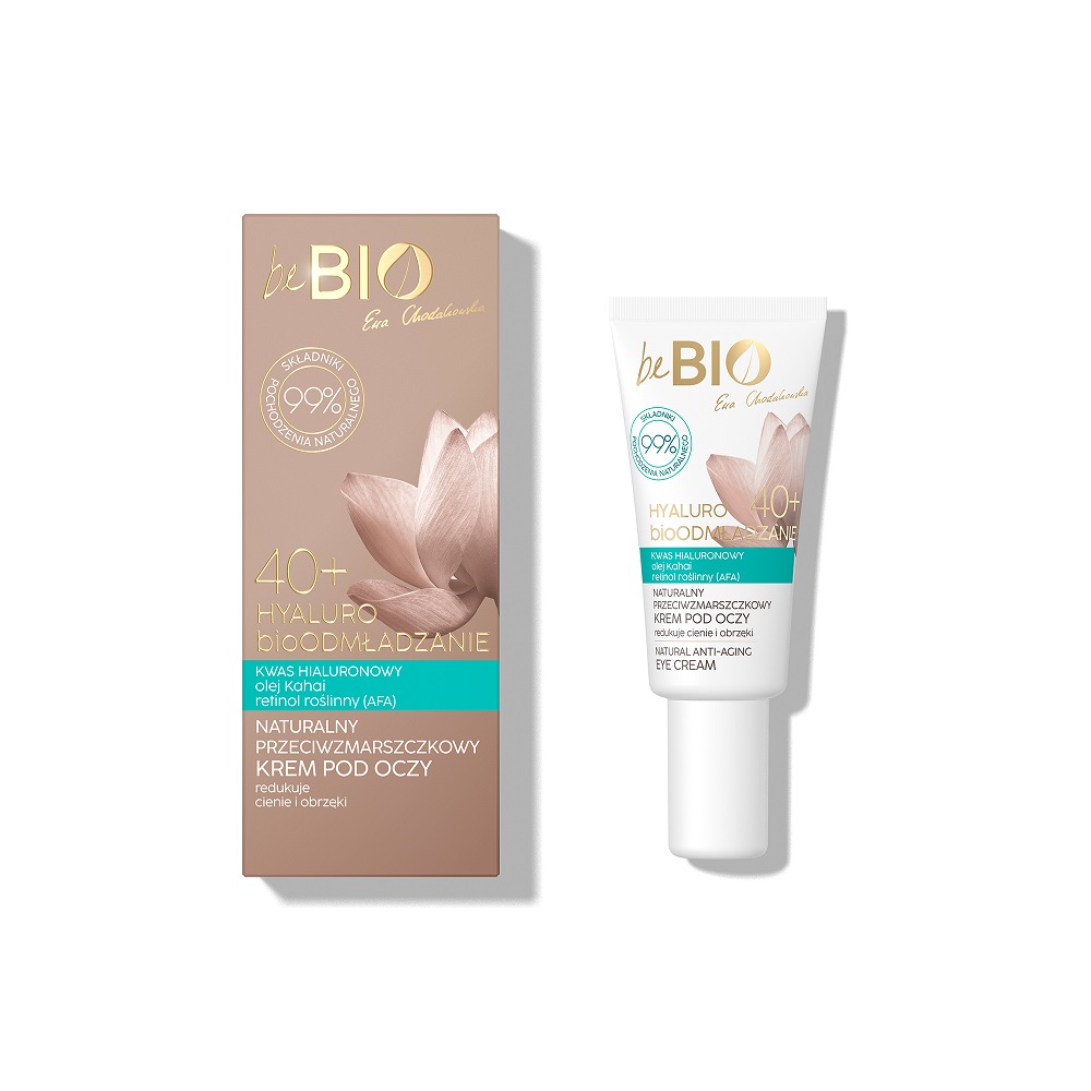 56027331680785198 Hyaluro bioOdmładzanie 40+ naturalny przeciwzmarszczkowy krem pod oczy 15ml - obrazek 1