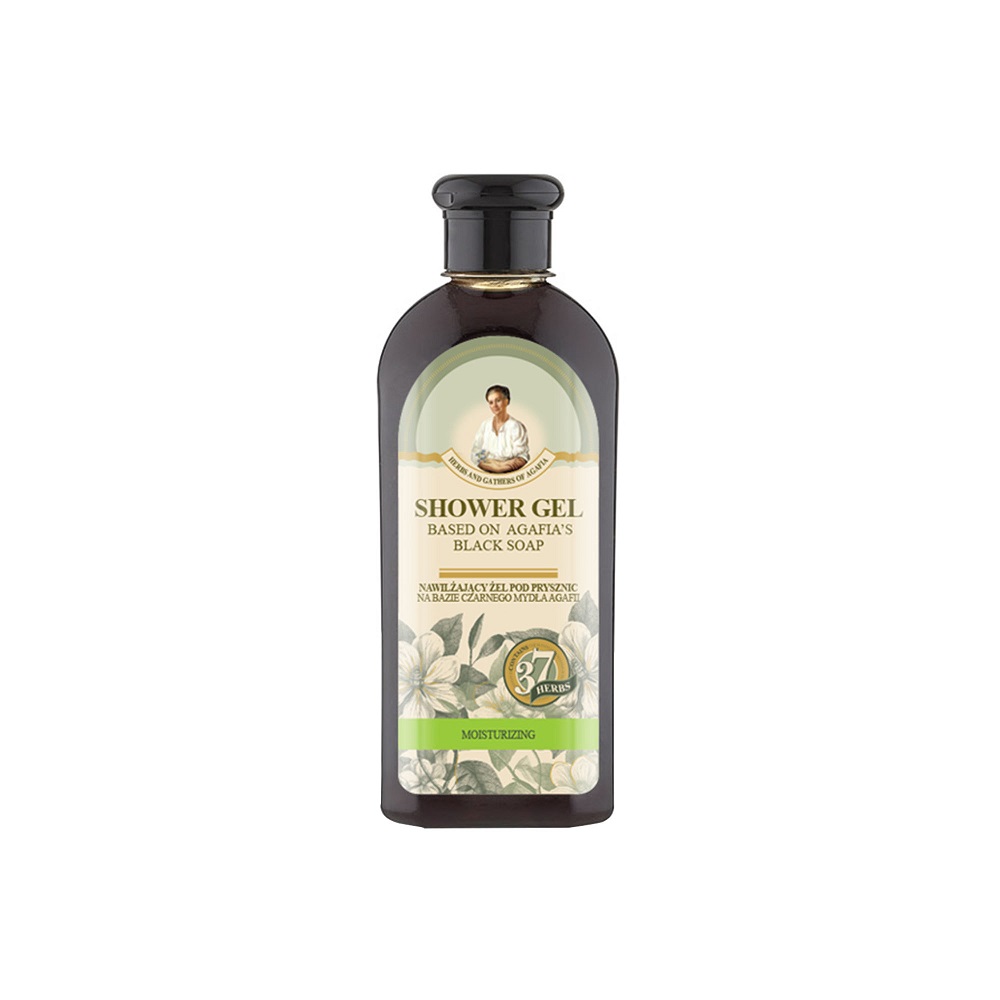 56176121621849426 Agafia's Black Soap Shower Gel żel pod prysznic na bazie czarnego mydła 350ml - obrazek 1