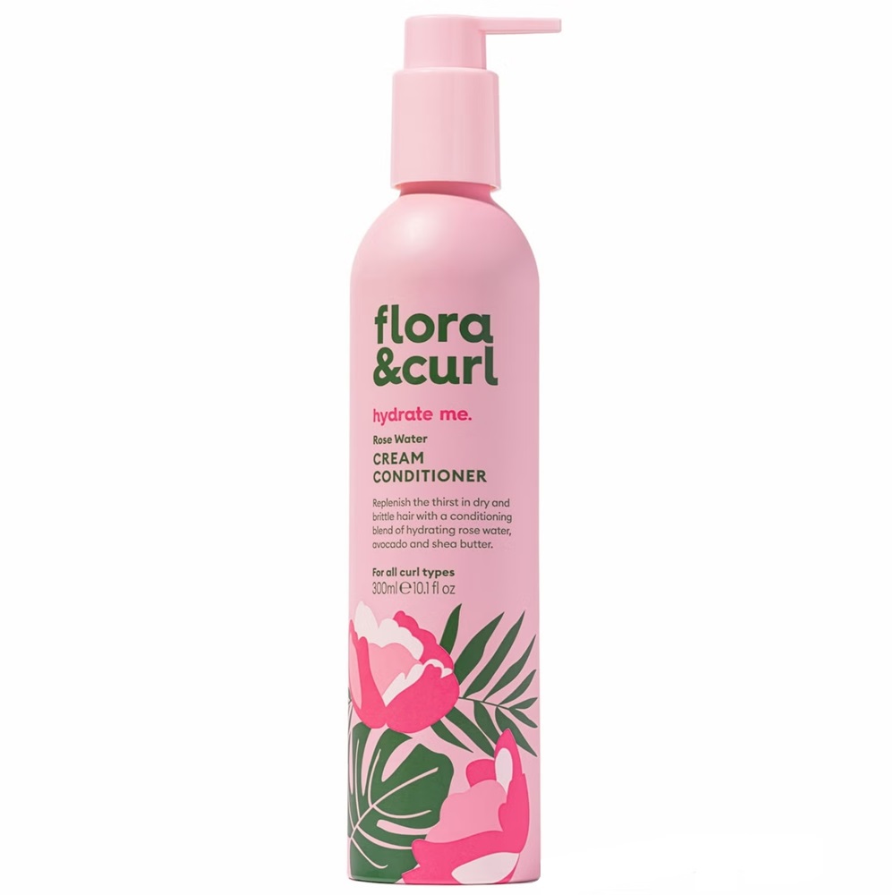 56289691733139711 Rose Water Cream Conditioner nawilżająca odżywka do włosów kręconych 300ml - obrazek 1