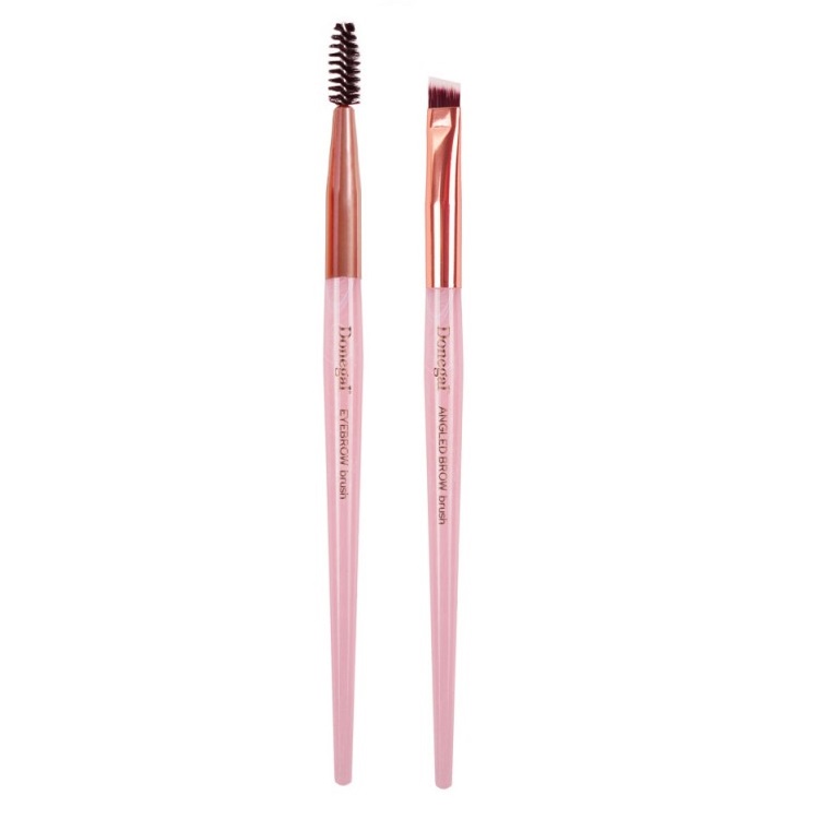 56306461724141922 Mineral Pink pędzel do konturowania brwi + szczoteczka do brwi i rzęs - obrazek 1