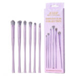 Luxury Purple Eye Brush Set zestaw pędzli do makijażu oczu T516 6szt.