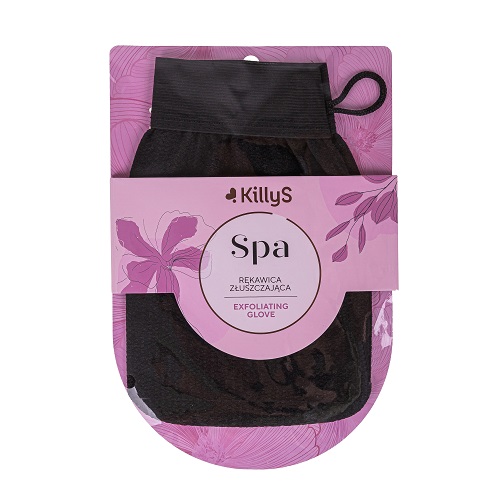 566431684834093 Spa Exfoliating Glove złuszczająca rękawica do peelingu ciała Czarna - obrazek 1