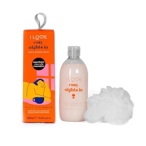 56709201702533888 Cosy Night's In zestaw żel do kąpieli i pod prysznic 500ml + myjka do ciała - obrazek 1