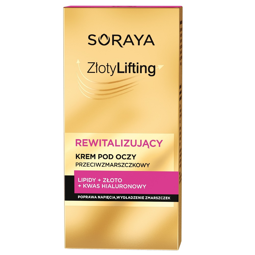 56740911697548682 Złoty Lifting rewitalizujący krem pod oczy przeciwzmarszczkowy 15ml - obrazek 1