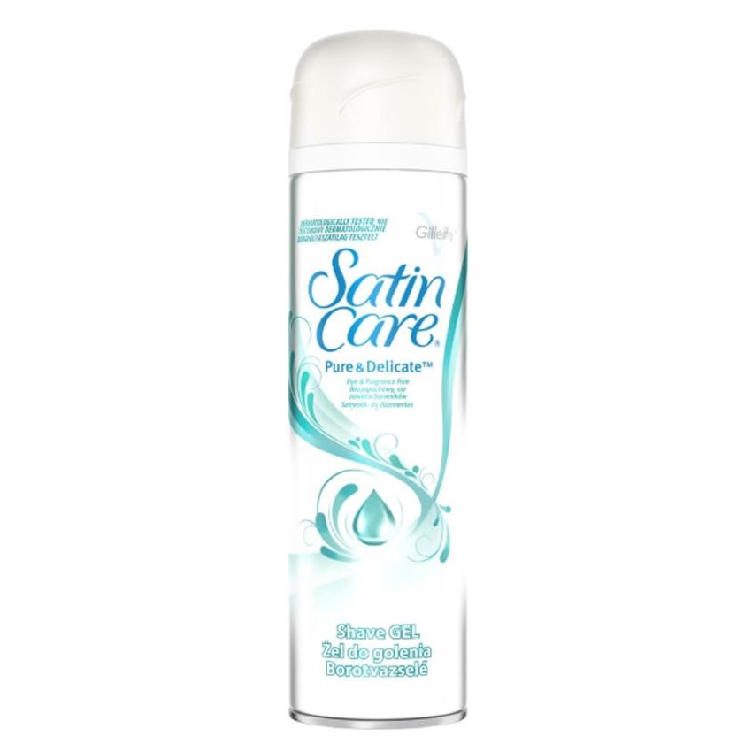 56804991680614520 Satin Care Shave Gel żel do golenia dla kobiet Pure&Delicate 200ml - obrazek 1