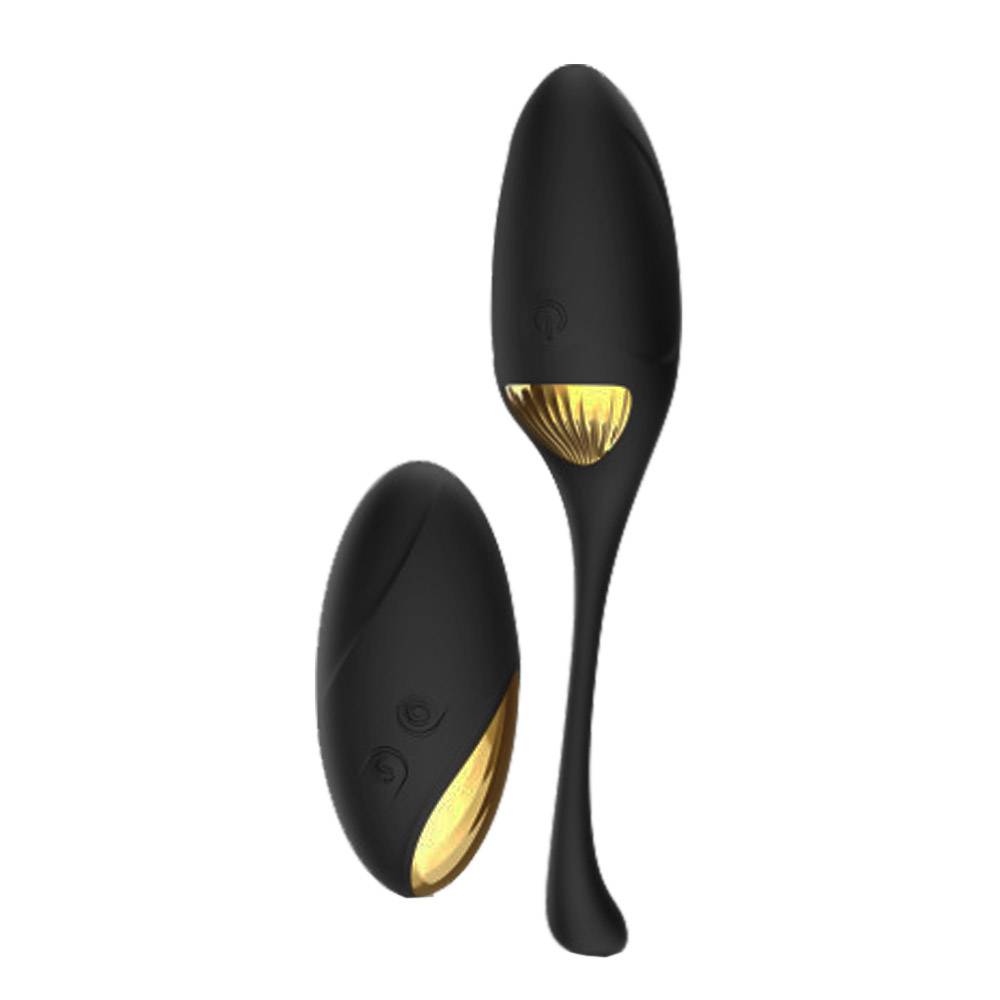 56820961628090758 Secret Orgasm wibrujące jajeczko z pilotem Black & Gold - obrazek 1
