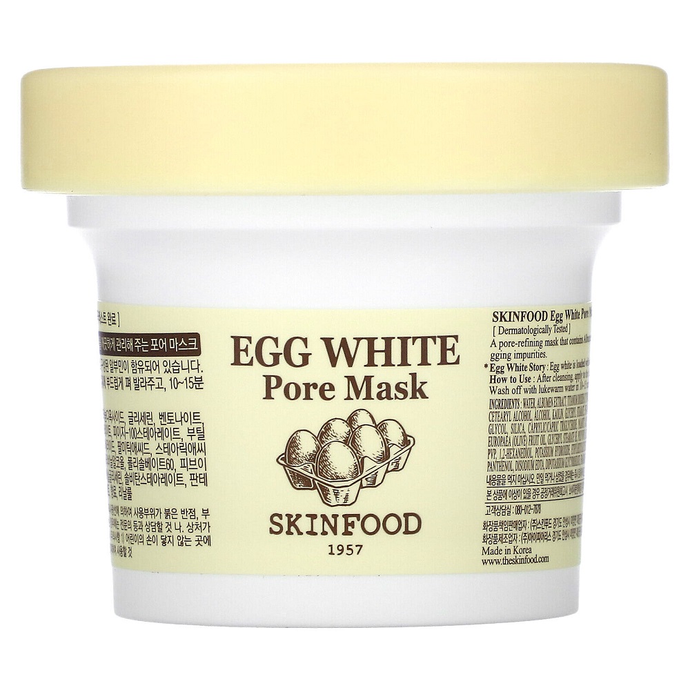 56828861688098270 Egg White Pore Mask głęboko oczyszczająca maska do walki z rozszerzonymi porami 125g - obrazek 1