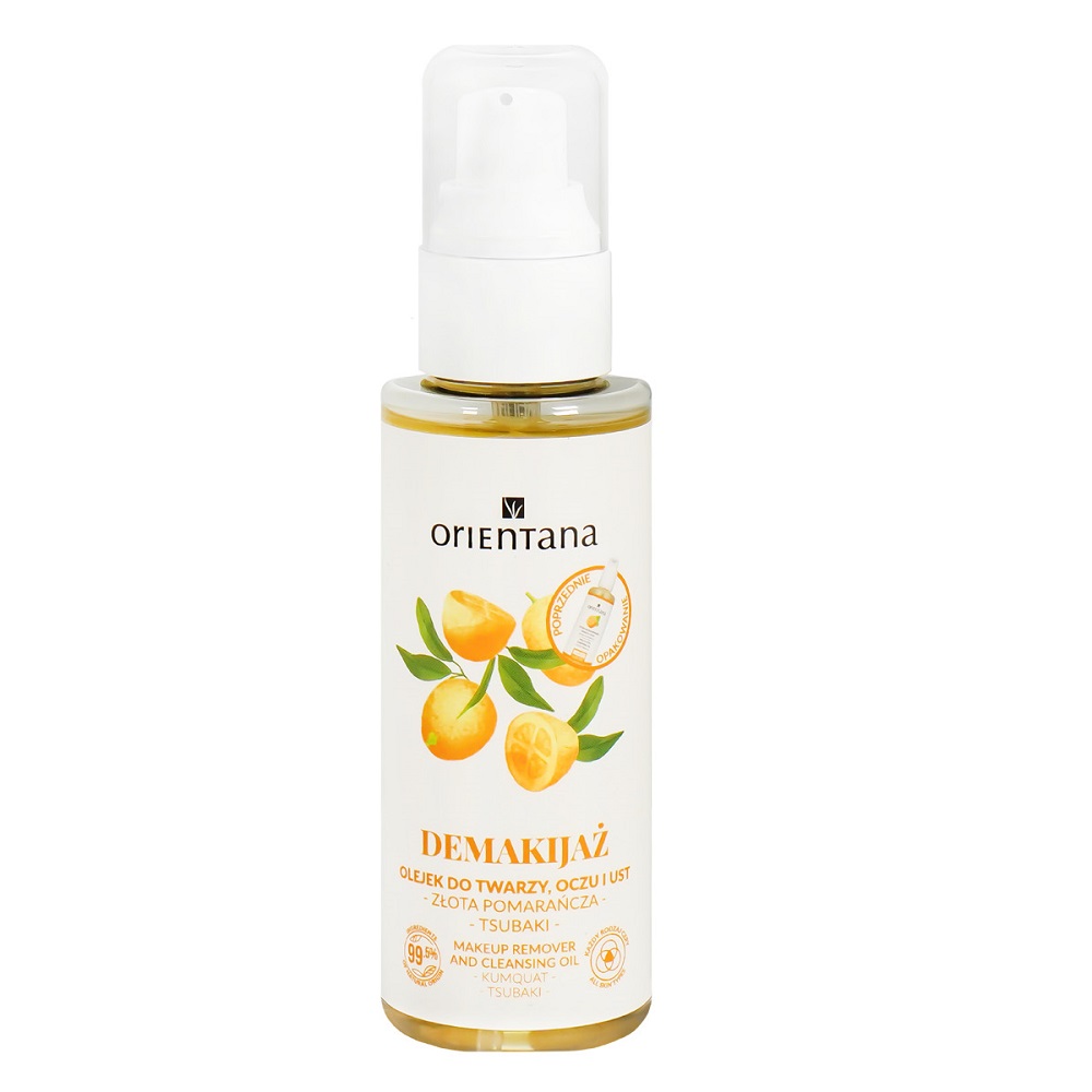 56946661753761413 Demakijaż olejek do twarzy oczu i ust Złota pomarańcza Tsubaki 100ml - obrazek 1
