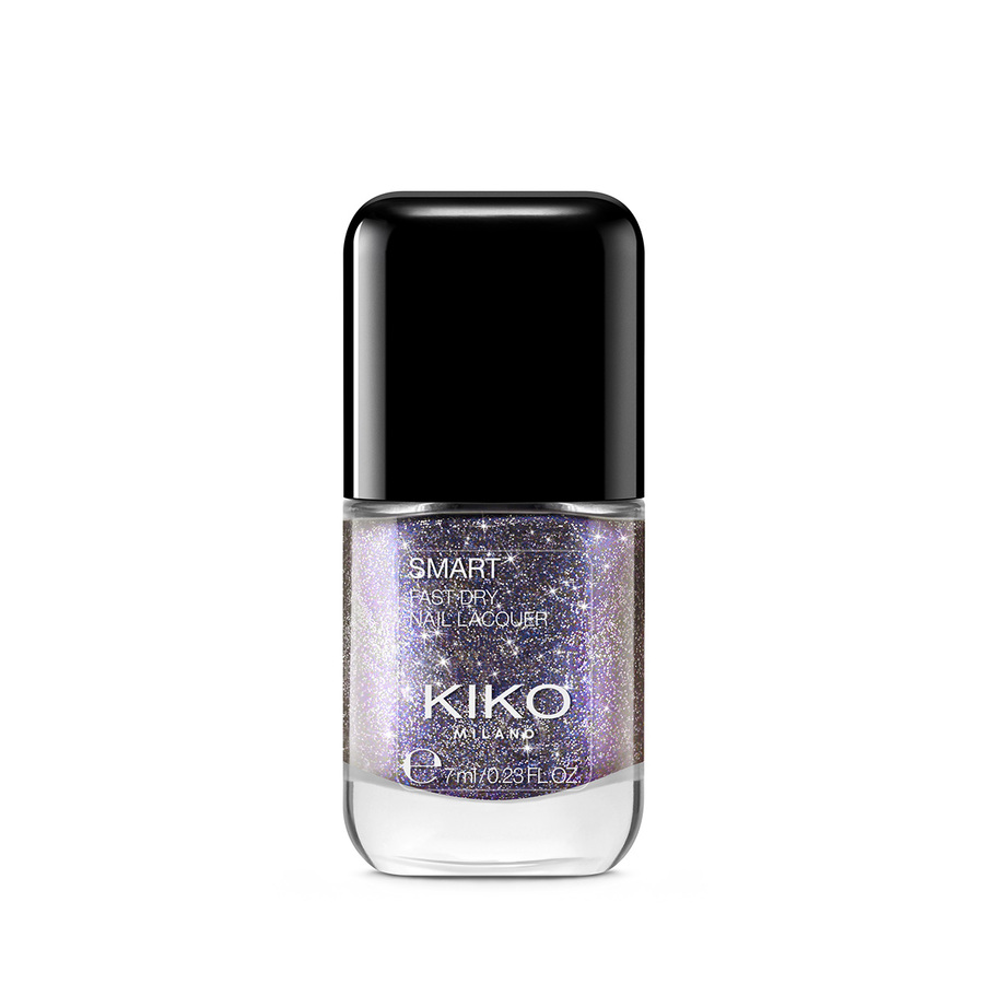 KM000000329315B Smart Nail Lacquer Biodegradable Glitter Edition szybkoschnący lakier do paznokci z biodegradowalnym brokatem 315 Purple Blossom 7ml - obrazek 1