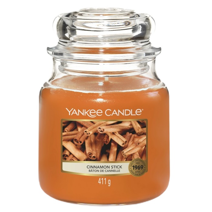 57024661705306571 Świeca zapachowa średni słój Cinnamon Stick 411g - obrazek 1