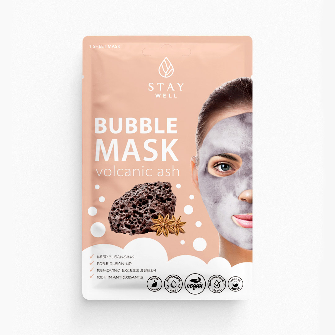 57080921664893257 Deep Cleansing Bubble Mask głęboko oczyszczająca maska bąbelkowa do twarzy Volcanic 20g - obrazek 1