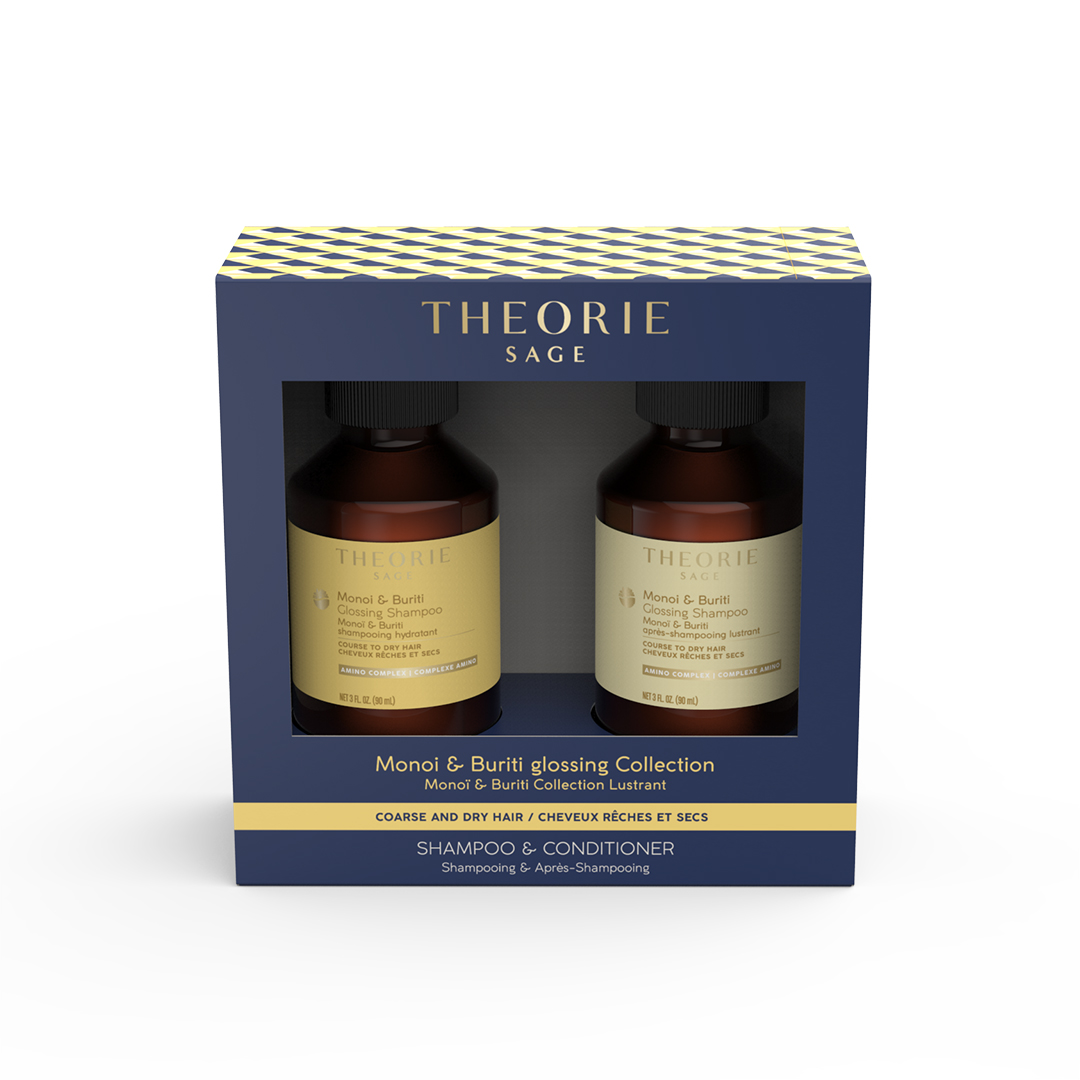 57242961642501915 Monoi & Buriti Glossing Travel Kit zestaw nabłyszczający szampon do włosów 90ml + nabłyszczająca odżywka do włosów 90ml - obrazek 1