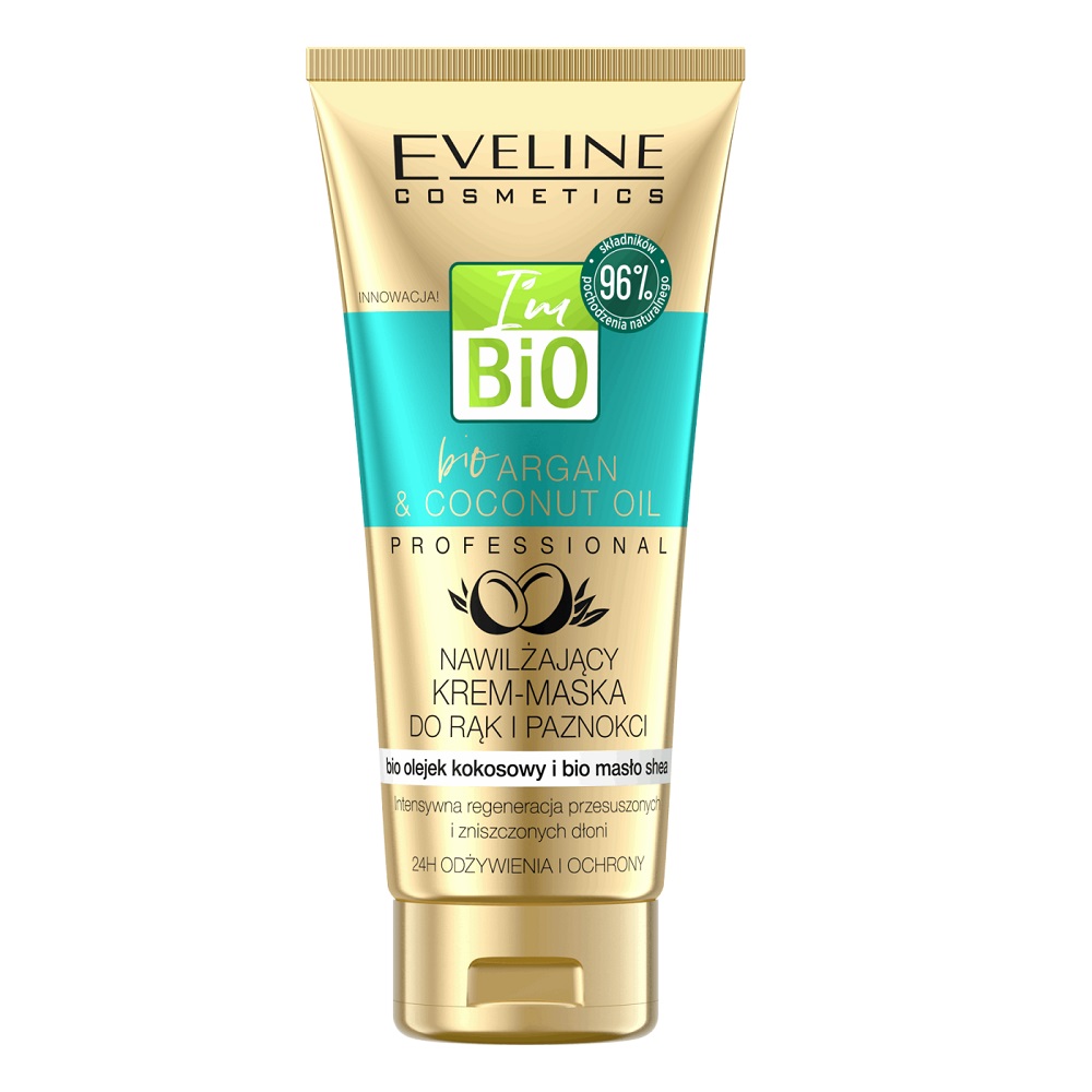 57265611604390106 Bio Argan & Coconut Oil nawilżający krem-maska do rąk i paznokci 100ml - obrazek 1