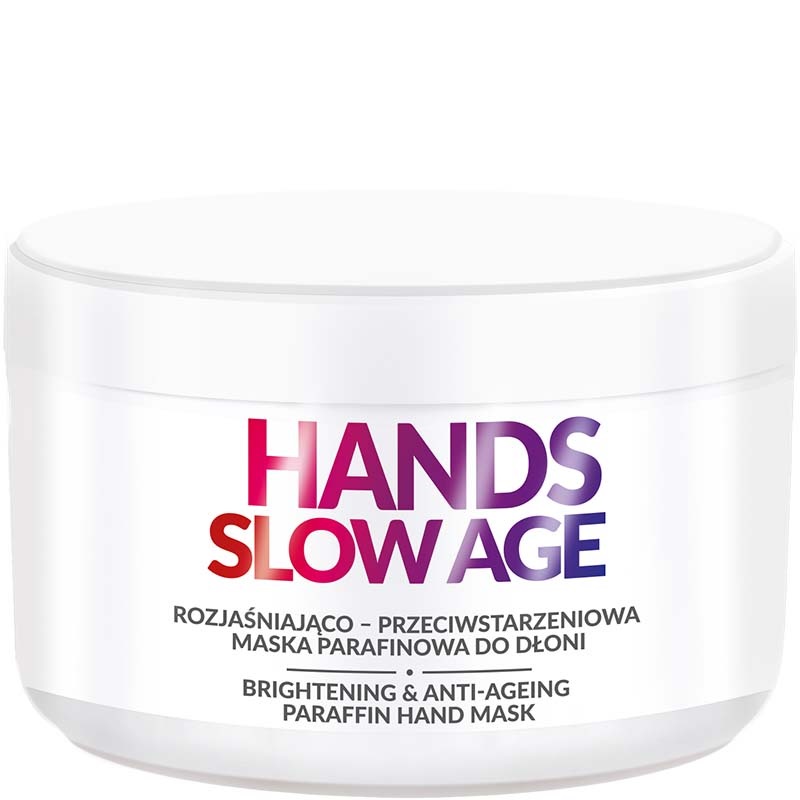 57306631715353933 Hands Slow Age rozjaśniająco-przeciwstarzeniowa maska parafinowa do dłoni 300g - obrazek 1