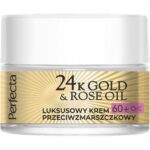 24K Gold & Rose Oil luksusowy krem przeciwzmarszczkowy na dzień i na noc 60+ 50ml