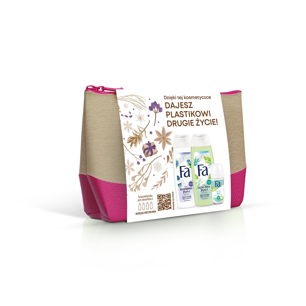 57527791665053885 Zestaw Aloe Vera Yoghurt żel pod prysznic 250ml + Blueberry Yoghurt żel pod prysznic 250ml + Fresh Dry antyperspirant w kulce 50ml + kosmetyczka - obrazek 1