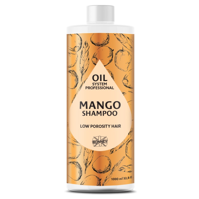 57699551696602741 Professional Oil System Low Porosity Hair szampon do włosów niskoporowatych Mango 1000ml - obrazek 1