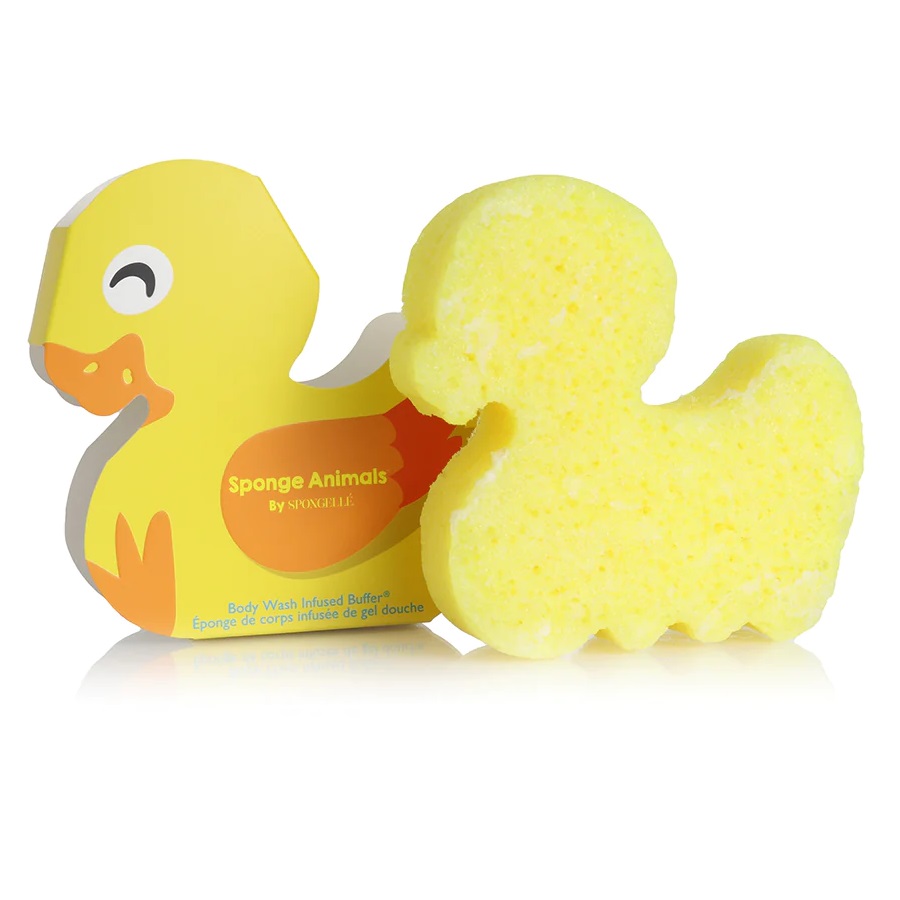 57719991679410290 Sponge Animals Kids gąbka nasączona mydłem do mycia ciała dla dzieci Duck - obrazek 1
