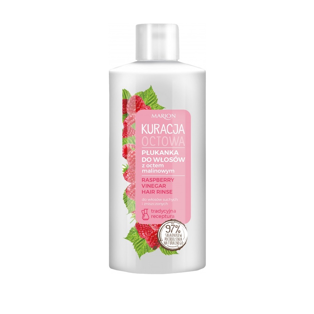57728651602241276 Kuracja Octowa płukanka do włosów suchych i zniszczonych z octem malinowym 130ml - obrazek 1