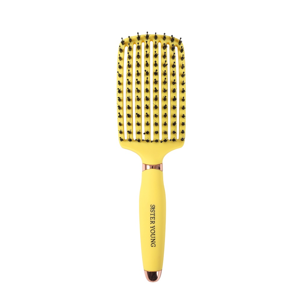57769561756790056 Ovia Hair Brush szczotka do włosów z włosiem dzika Lemon - obrazek 1
