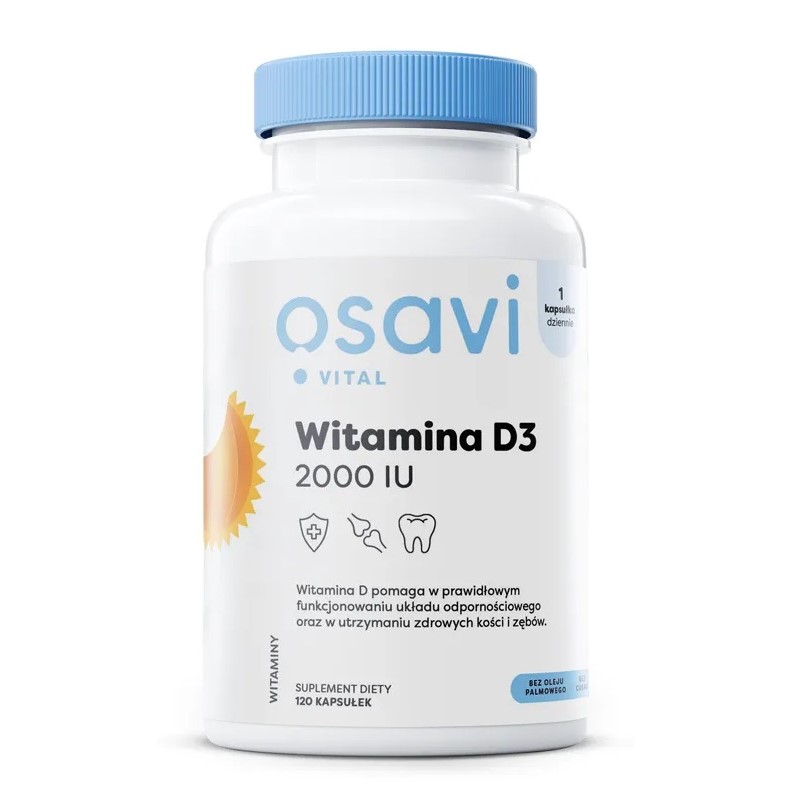 5784331717758707 Witamina D3 2000IU suplement diety 120 kapsułek - obrazek 1