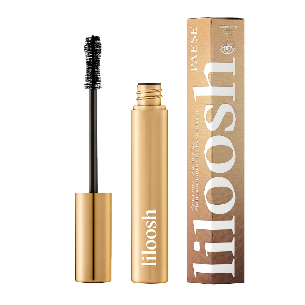 57845861617679375 Liloosh Panoramic Volume Effect Mascara tusz efekt panoramicznej objętości rzęs Black 10.5ml - obrazek 1