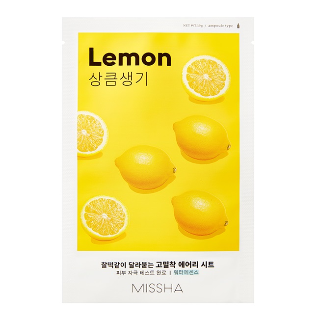 57991011683555077 Airy Fit Sheet Mask rozjaśniająca maseczka w płachcie z ekstraktem z cytryny Lemon 19ml - obrazek 1