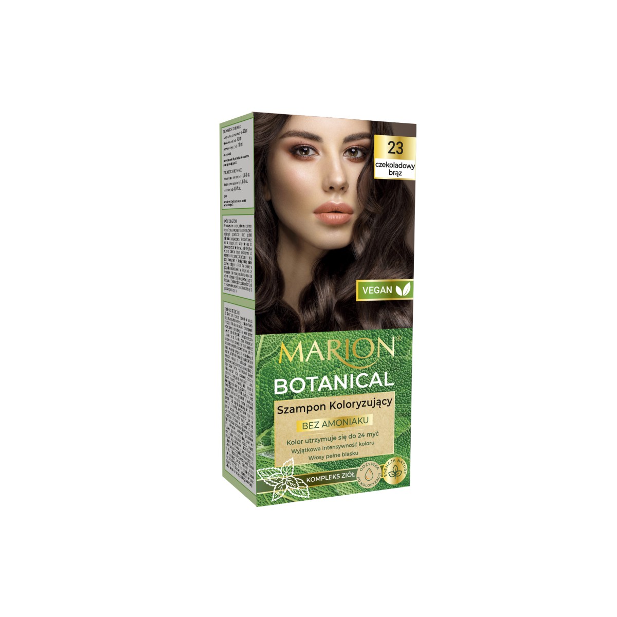 58103741675169959 Botanical szampon koloryzujący bez amoniaku 23 Czekoladowy Brąz 90ml - obrazek 1