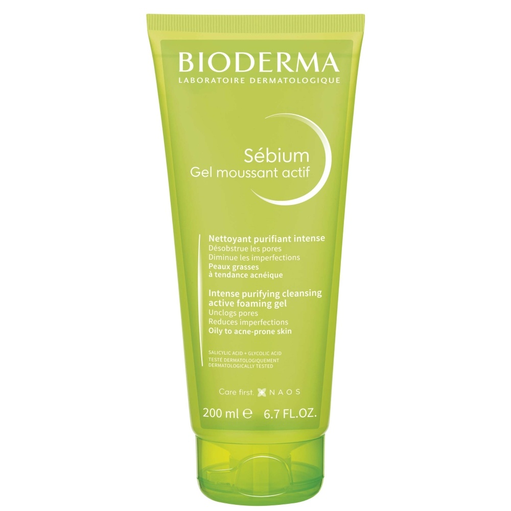 58149431701708837 Sebium Gel Moussant Actif aktywny żel oczyszczający do skóry tłustej i skłonnej do trądziku 200ml - obrazek 1