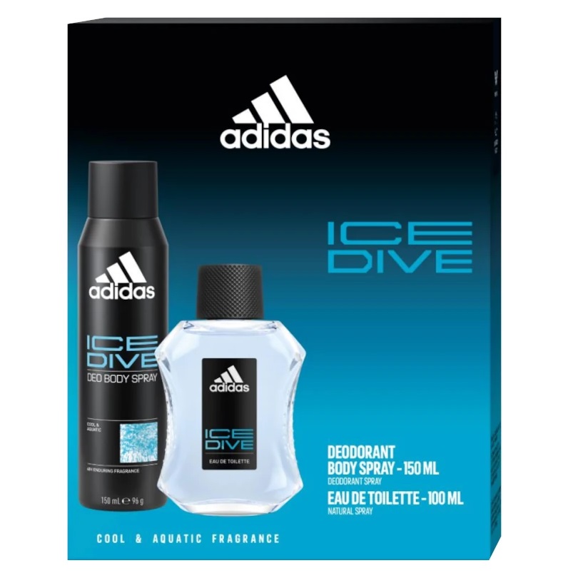 58273301741347989 Ice Dive zestaw woda toaletowa spray 100ml + dezodorant spray 150ml - obrazek 1