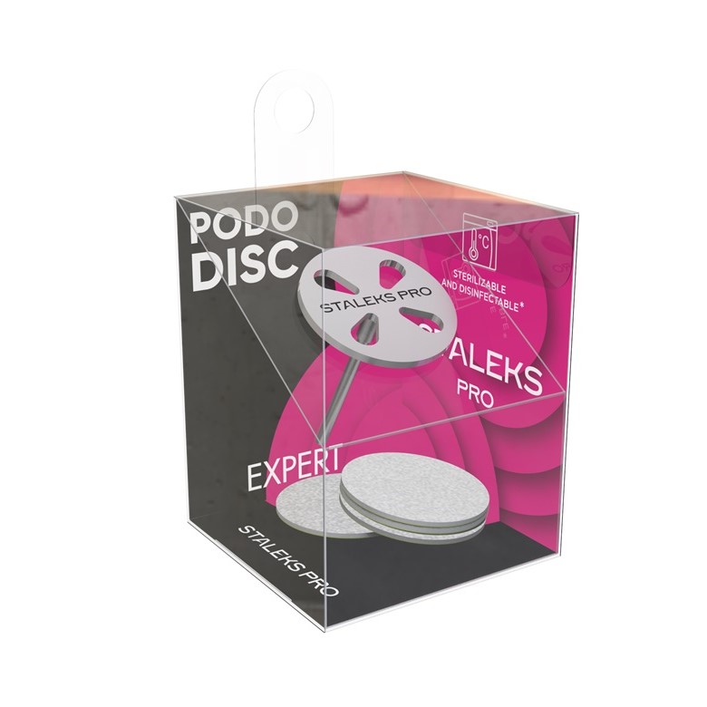 58335621712812196 PodoDisc Pro metalowy krążek do pedicure 27mm + zestaw wymiennych nakładek 180 5szt. - obrazek 1