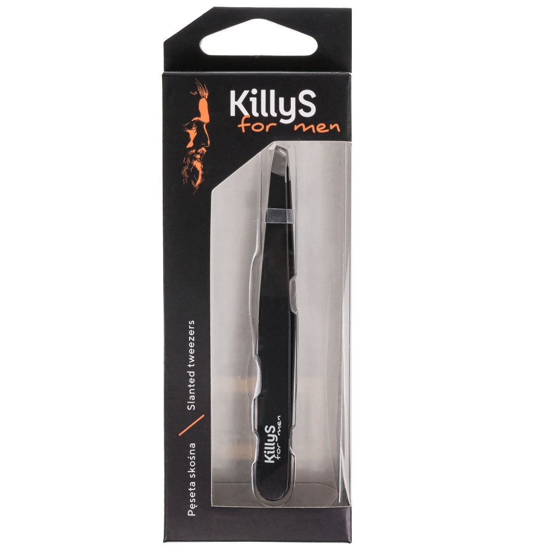5833701684745313 For Men Slanted Tweezers skośna pęseta do regulacji brwi - obrazek 1
