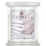 Średnia świeca zapachowa z dwoma knotami Warm Cotton 411g