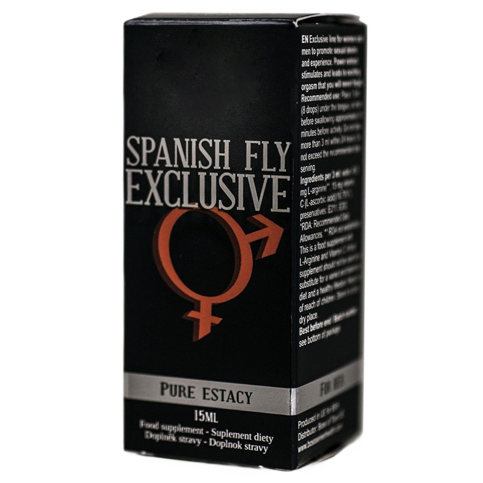 5847341753362120 Spanish Fly Exclusive Pure Estacy środek wspomagający zwiększenie popędu seksualnego 15ml - obrazek 1