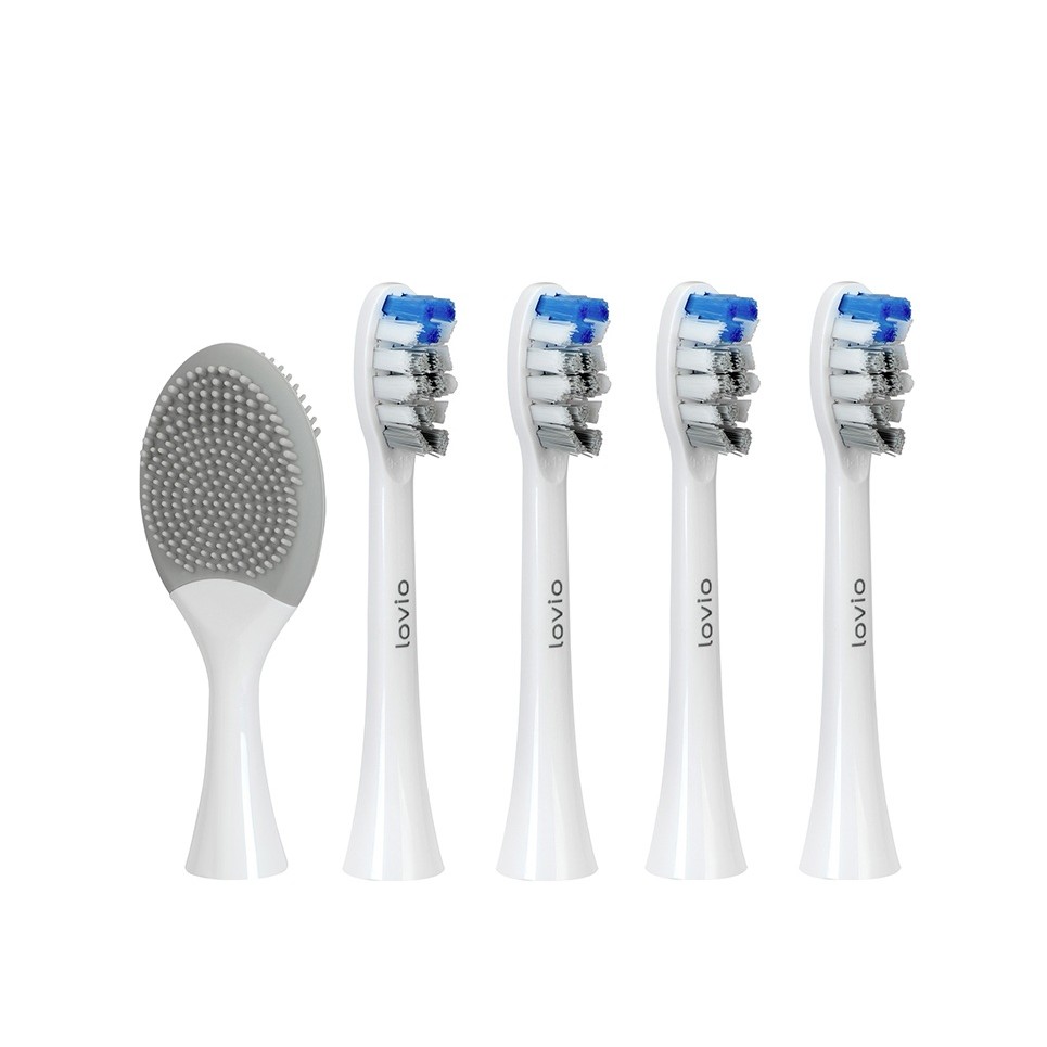 58486791759842134 SonicProtect PRO końcówki do szczoteczki sonicznej średnia twardość Białe LVTB124WK-HM 5szt - obrazek 1
