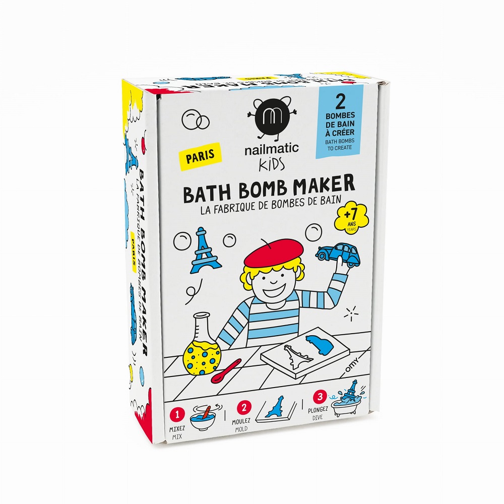 58758181675250770 Kids Bath Bomb Maker zestaw do tworzenia kul kąpielowych Paris 2 kształty - obrazek 1