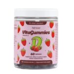 VitaGummies Vitamin D suplement diety o smaku truskawkowym 60 żelków