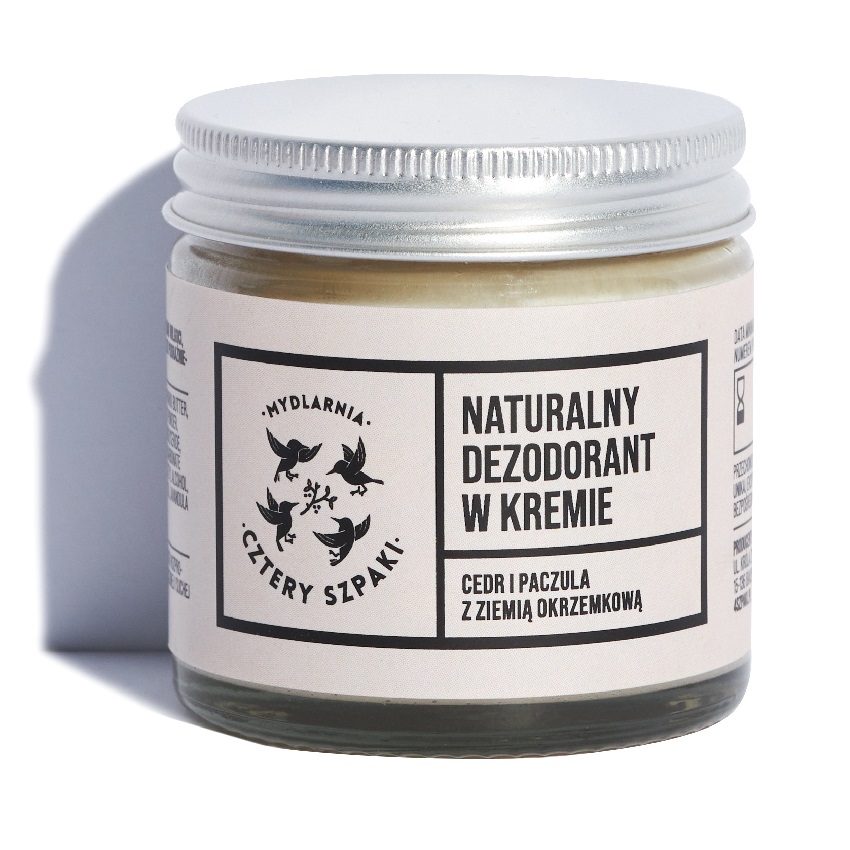 58790561686141038 Naturalny dezodorant w kremie z ziemią okrzemkową Cedr i Paczula 60ml - obrazek 1