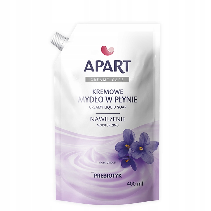 58796071684480800 Creamy Care kremowe mydło w płynie refill Fiołek 400ml - obrazek 1