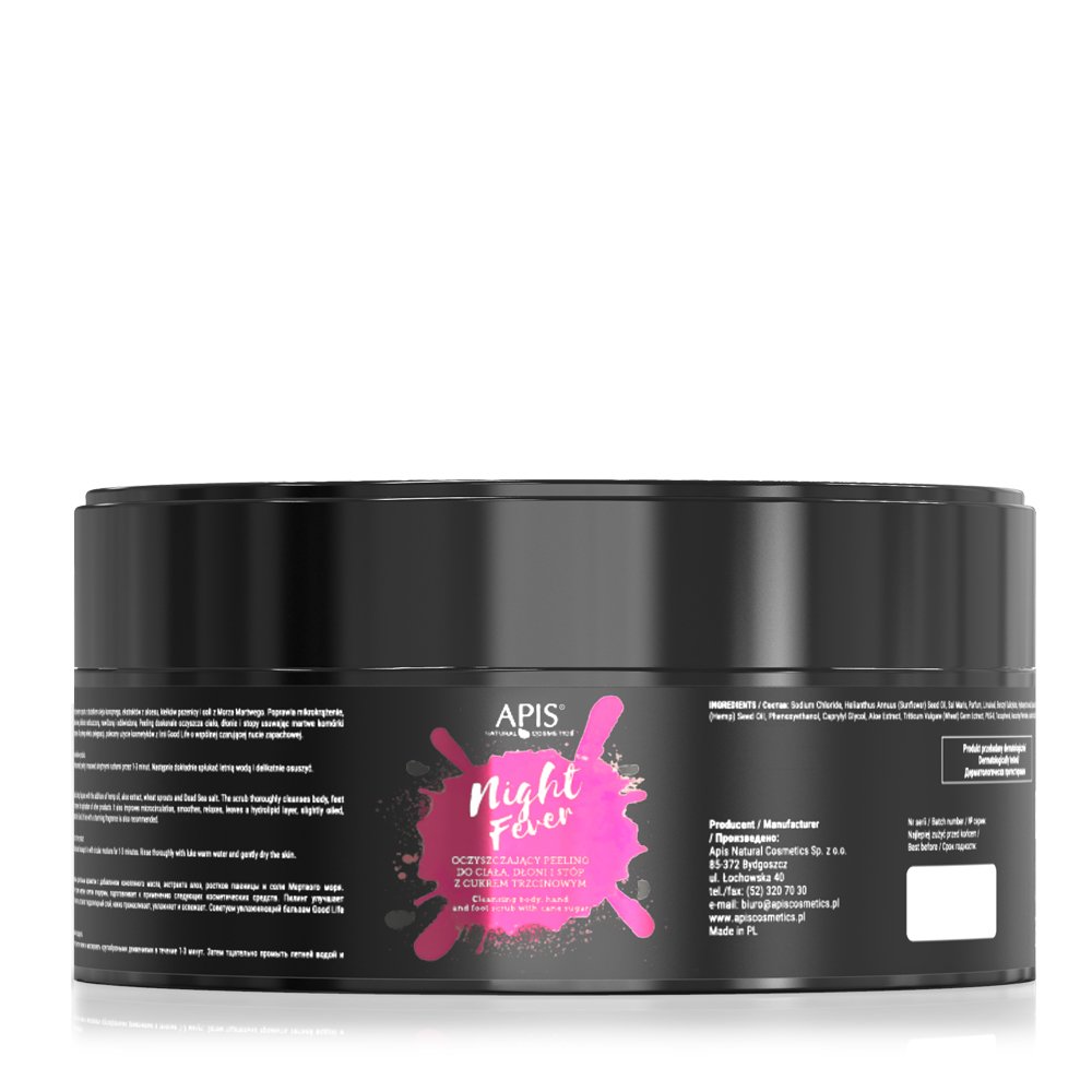 58824351632495401 Night Fever oczyszczający peeling do ciała dłoni i stóp 250g - obrazek 1