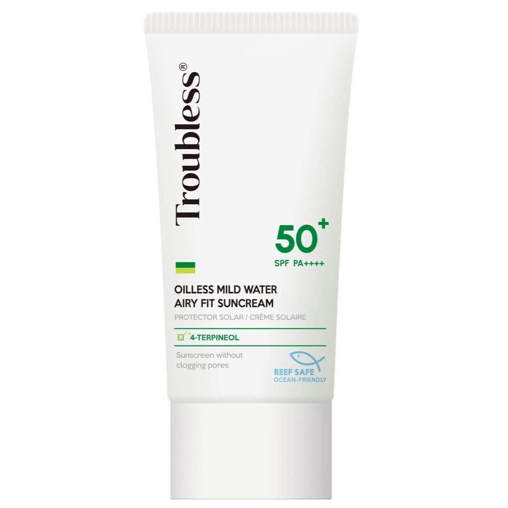 58846761756195424 Oilless Mild Water Airy Fit Suncream SPF50+ krem z filtrem dla skóry wrażliwej 70ml - obrazek 1