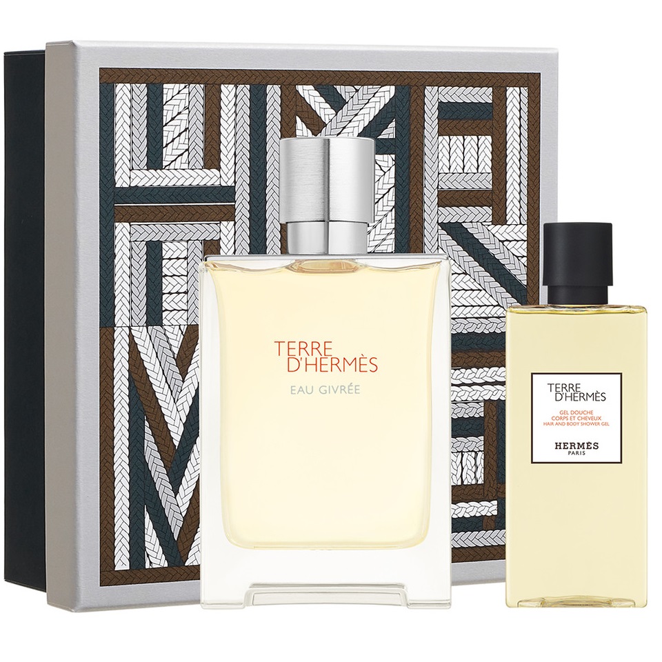 58847411730123459 Terre D'Hermes Eau Givree zestaw woda perfumowana spray 100ml + żel pod prysznic 80ml - obrazek 1