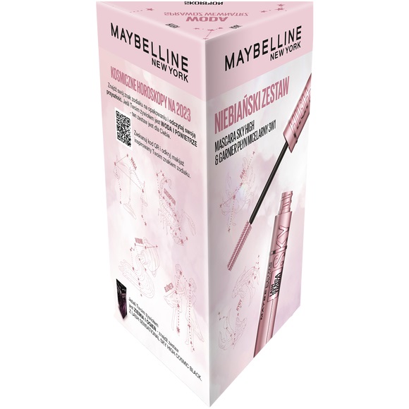 58849031667989994 Niebiański zestaw Lash Sensational Sky High Mascara wydłużający tusz do rzęs Black 7.2ml + Garnier płyn micelarny 3w1 400ml - obrazek 1