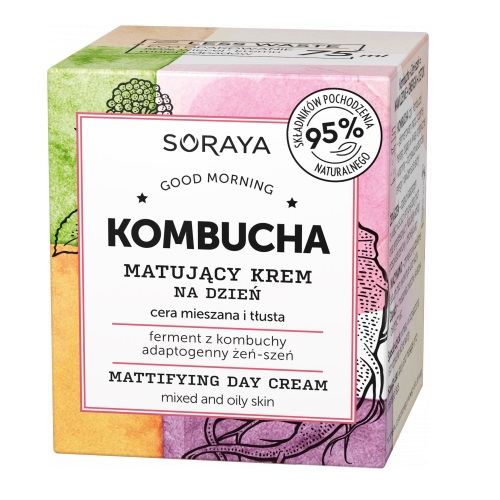 5887811669185202 Kombucha matujący krem na dzień cera mieszana i tłusta 75ml - obrazek 1