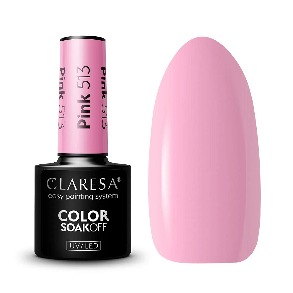 59058291759824282 Color Soak Off UV/LED Pink lakier hybrydowy 513 5g - obrazek 1